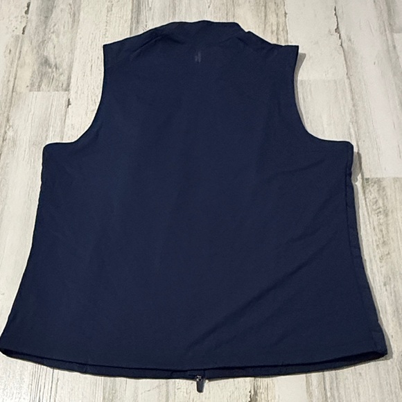 johnnie-O Navy Victoria Performance Mixed Media Vest XL NWT - Picture 10 of 15